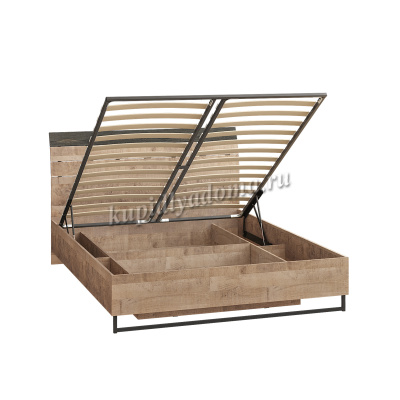 Кровать Трувор 11.34 N с подъемным механизмом (Дуб гранж песочный/Интра)