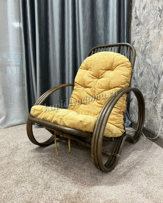 Кресло SB-1033-650 (Ротанг №6, ткань Mulan 054)