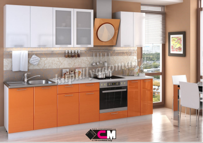 Шкаф нижний ШНТ 300 правый Кухня Ксения (Оранжевый глянец)